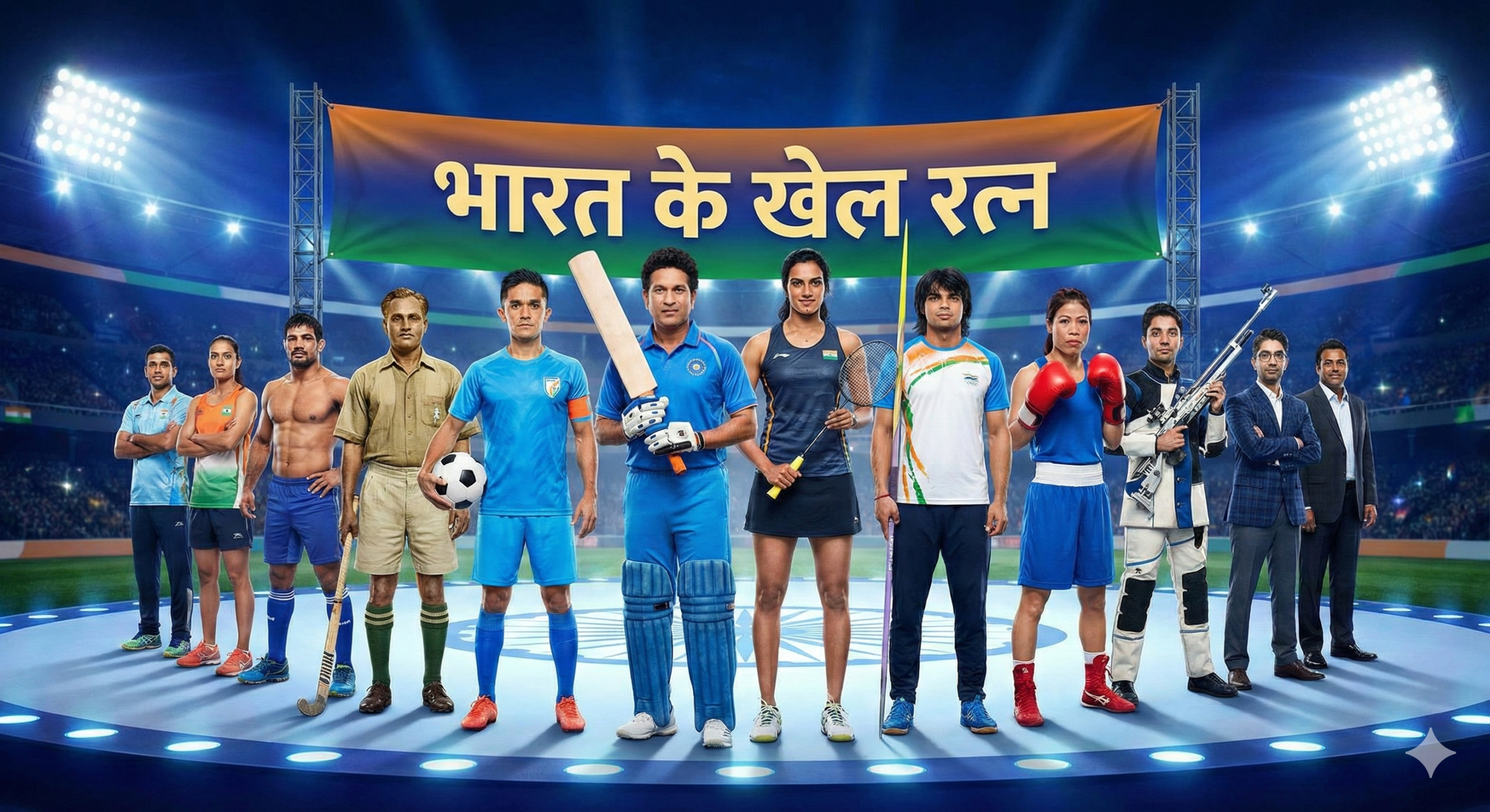 विभिन्न खेलों में भारत के टॉप-6 खिलाड़ी