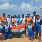 The Indian Women’s Kabaddi team secures GOLD at the 6th Asian Beach Games