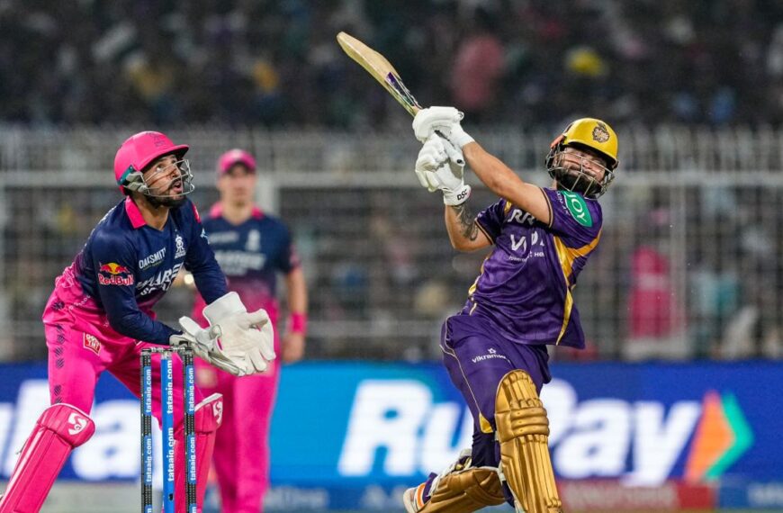 रिंकू सिंह ने आखिरकार KKR को दिलाई पहली जीत, RR को 4 विकेट से हराया