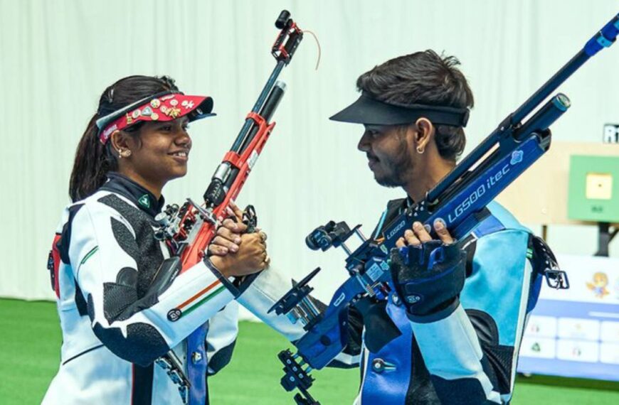 ISSF Junior WC: शांभवी-दिव्यांशु की जोड़ी ने वर्ल्ड रिकॉर्ड के साथ जीता गोल्ड